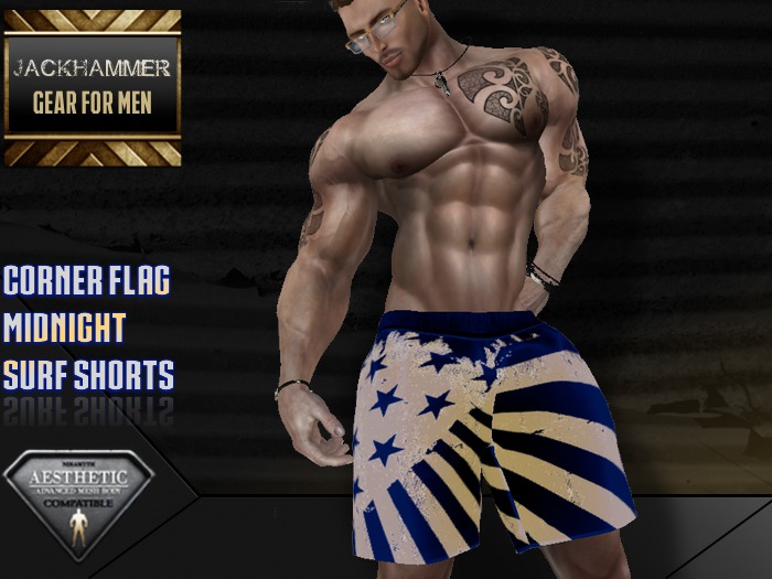 Package - Corner Flag Midnight Surf Shorts