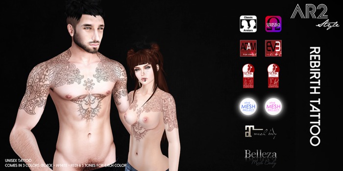 [AR2 Style] Rebirth Tattoo (Wear Me)