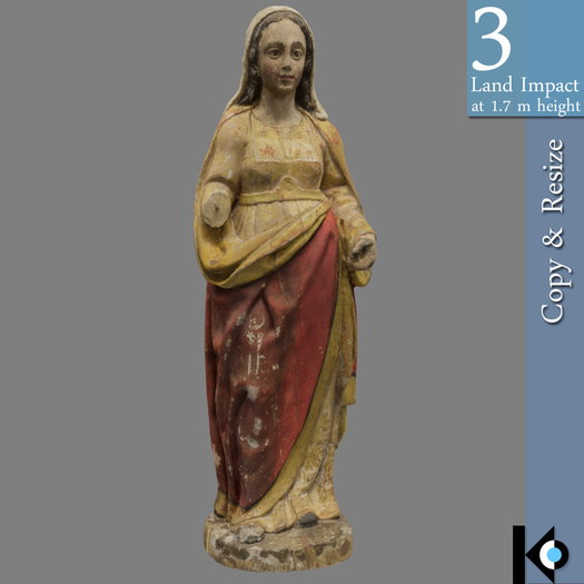 3D / Madonna Figurine / 3 land impact 