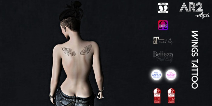 [AR2 Style] Wings Tattoo (Wear Me)