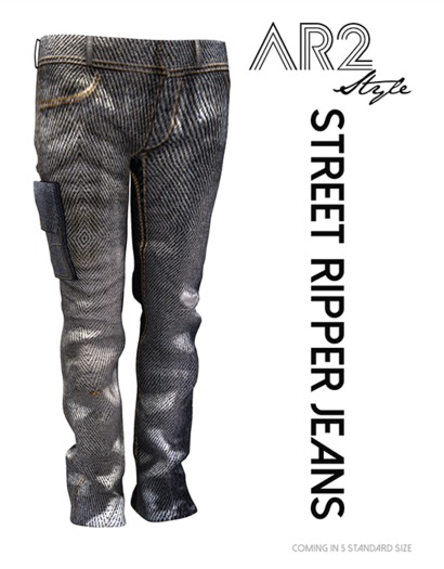 [AR2 Style] Street Ripper Jeans -WOMAN- Bicolor Large (Wear Me)