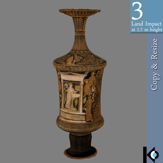 3D / Greek Vase III / 3 land impact 