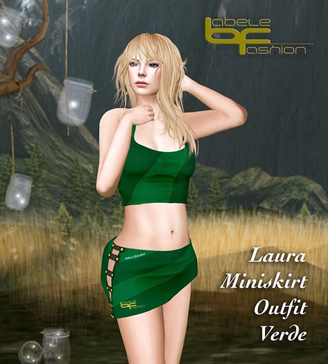 Babele Fashion :: Laura Miniskirt Outfit Verde