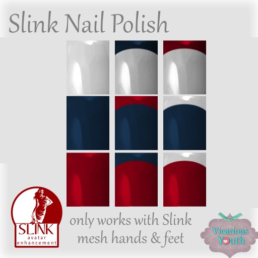 {V*Y} Slink Nail Polish HUD - RWB Solids & French