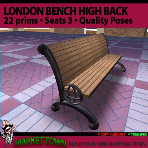 London Bench. High Back.