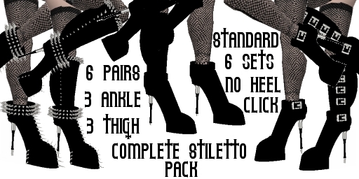 (BL) : Complete Stiletto 6 Pack