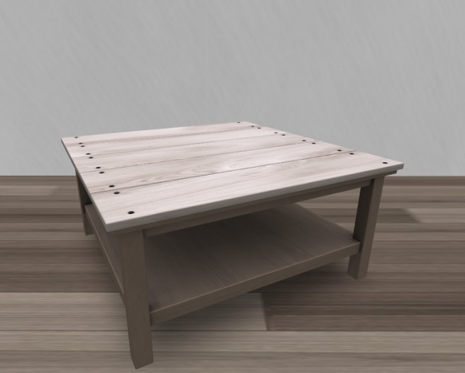1 Prim Coffee Table White/Beige