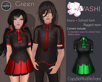 [^.^Ayashi^.^] Saya school form-Green