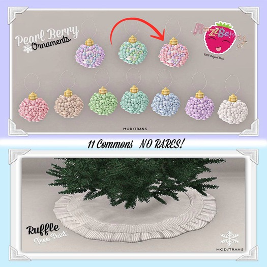 [RI] Pearl Berry Ornament (Bubbly)