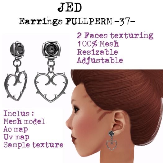 Earrings Fullperm -37-