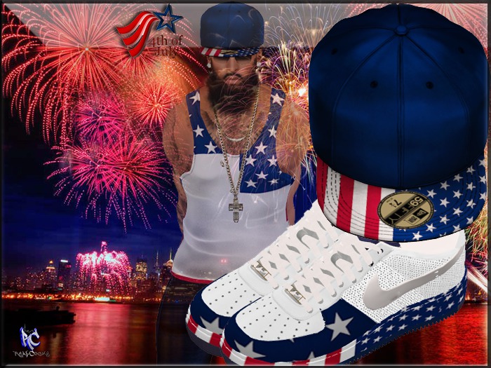 {RC} 4th Of July Hat & Sneakers