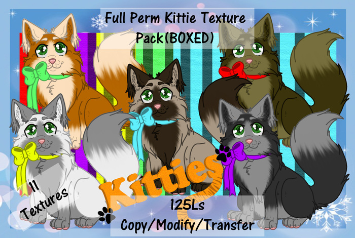 Full Perm Kittie Texture Pack(BOXED)
