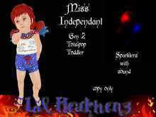 ~LH~Miss Independant TP Toddler (boxed)