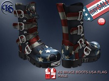 150 KS BRUCE BOOTS USA FLAG Male
