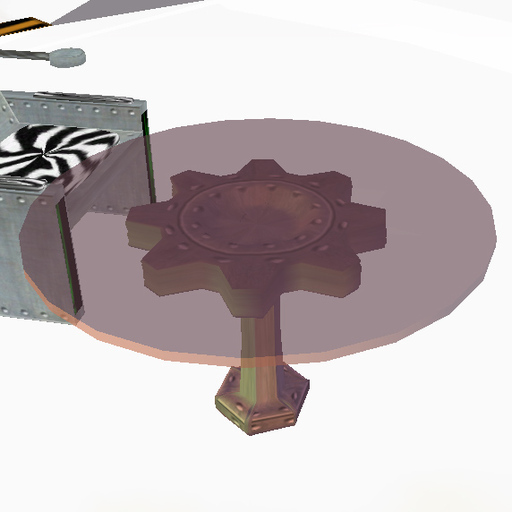 Steampunk Smoked Glass Table