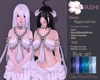 [^.^Ayashi^.^] Albedo hair-Blue set