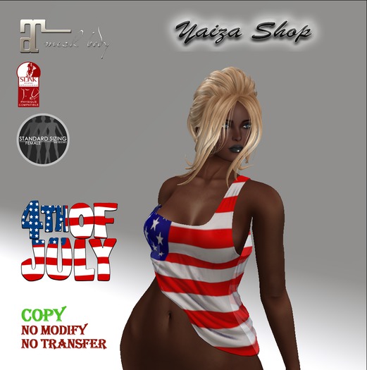 [Yaiza] 4TH July Shirt