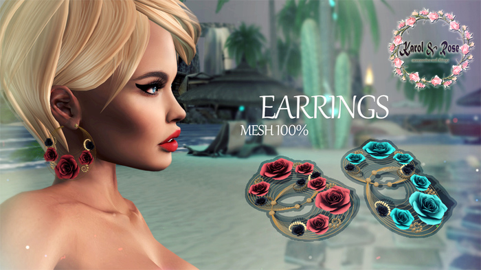 .KAROL ROSE. Rose Gold Earrings