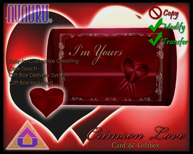 Crimson Love Greeting Card - Crimson "I'm Yours"