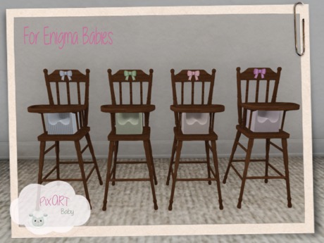 dark wood high chair