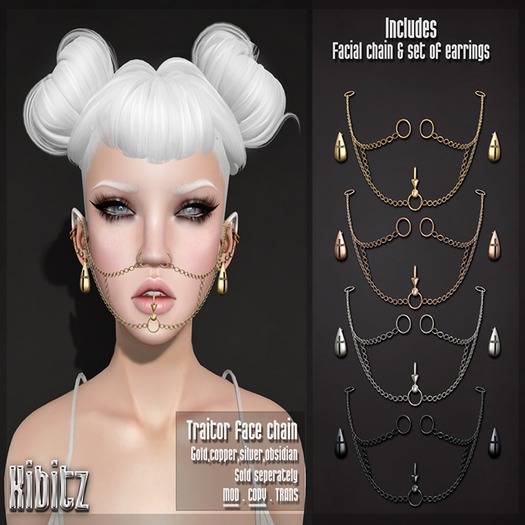 Kibitz - Traitor face chain - copper