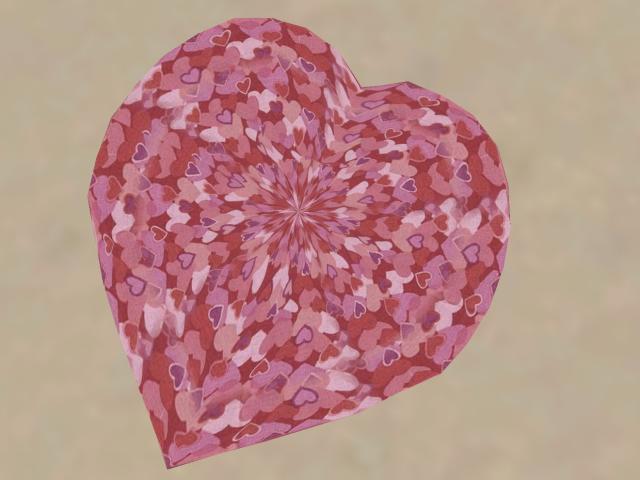 Heart  Rug--Small Pink Hearts Mod Copy