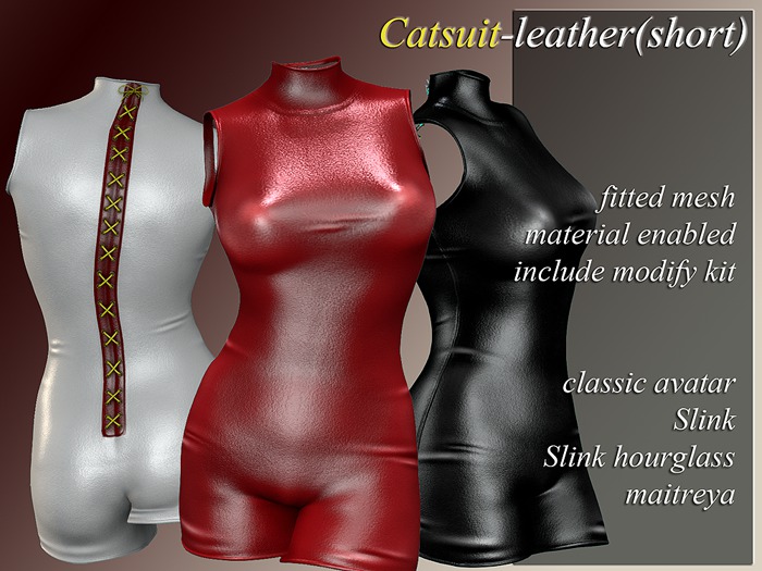 [demo]catsuit-leather(short) < updated Sep,2017>