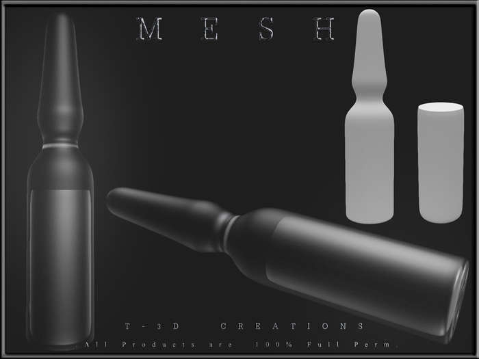 T-3D Creations [ Ampoules with Liquid ] Regular Mesh - Full Perm -