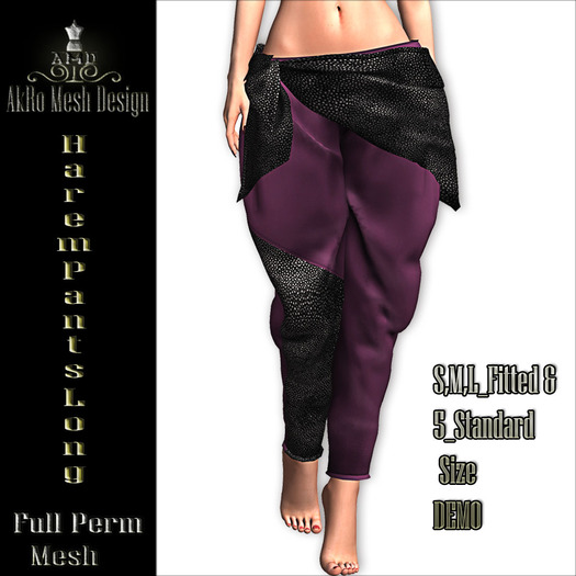 ~~*AMD*~~DEMO_Harem Pants Long_AkRo
