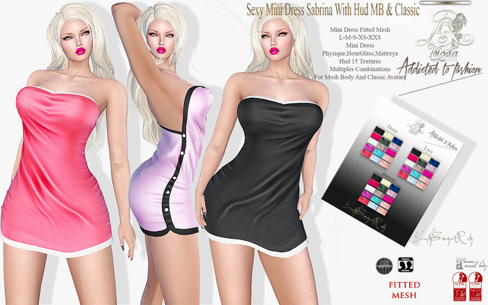 LSR - Sexy Mini Dress Sabrina With Hud MB & Classic