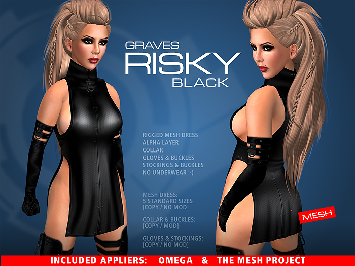 GRAVES Risky - Black + inclusive Omega, TMP appliers 