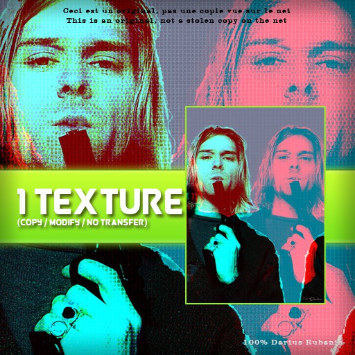 2016 PEINTURE CELEBRITY KURT COBAIN 001