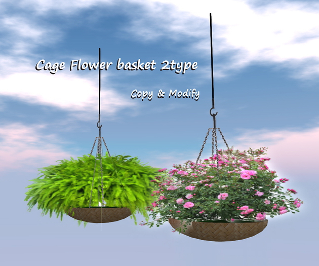 Cage Flower Basket 2type
