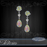 :::Krystal:::  Victoria - Earrings - Platinum - Sunrise