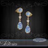 :::Krystal::: Victoria - Earrings - Gold - Arctic Prism