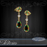 :::Krystal::: Victoria - Earrings - Gold - Rainbow