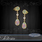 :::Krystal::: Victoria - Earrings - Gold - Sunrise
