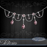 :::Krystal::: Victoria - Necklace - Platinum - Rose