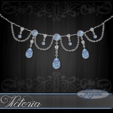 :::Krystal::: Victoria - Necklace - Platinum - Arctic Prism