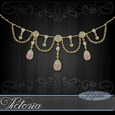 :::Krystal::: Victoria - Necklace - Gold - Sunrise