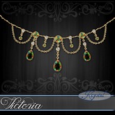 :::Krystal::: Victoria - Necklace - Gold - Rainbow