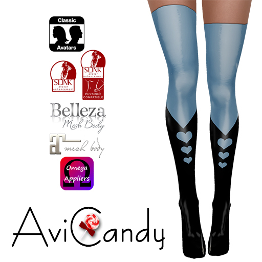 AVICANDY Heart Latex - Baby Blue