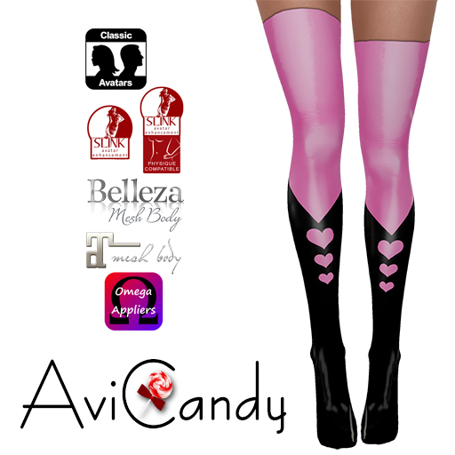 AVICANDY Heart Latex - Pink