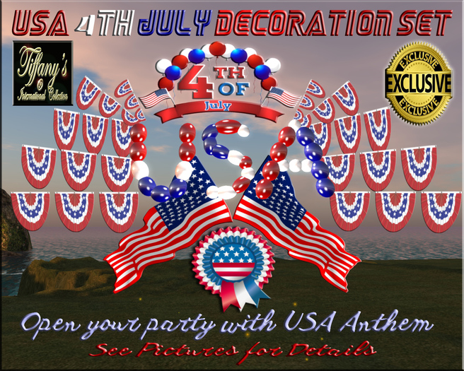  4TH JULY DECORATION SET