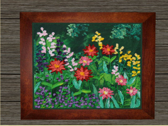 Flores de verano pintado