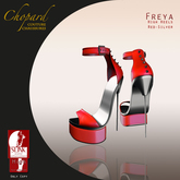 *Chopard Couture* Freya High Heels Red-Silver (SLINK-HIGH)