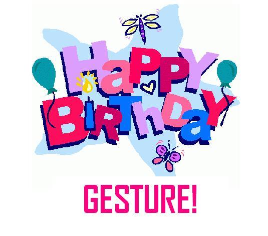 Happy Birthday Gesture