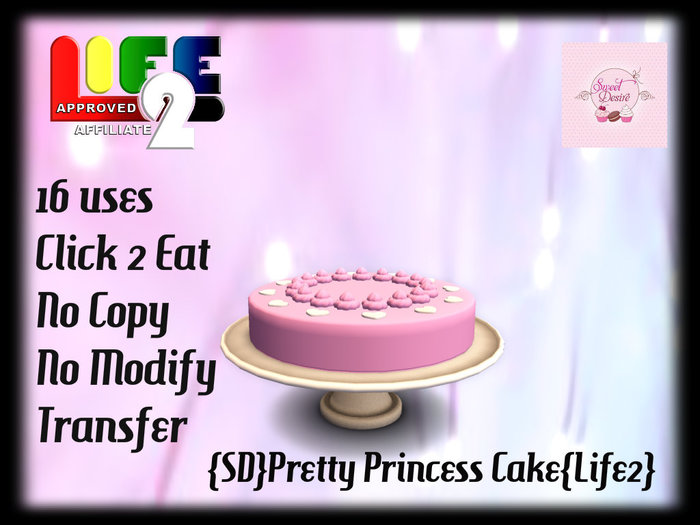 {SD}Pretty Princess Birthday Cake {Life2}