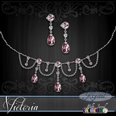::: Krystal ::: Victoria - Jewelry Set - Platinum - MultiJewel