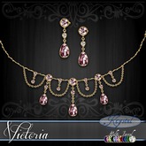 ::: Krystal ::: Victoria - Jewelry Set - Gold - MultiJewel
